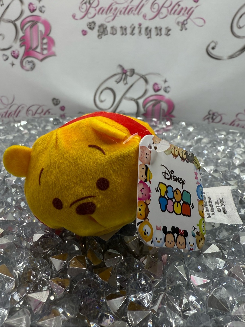 Disney Tsum Tsum plush minnie Winnie the Pooh Plush - Yellow, Red
